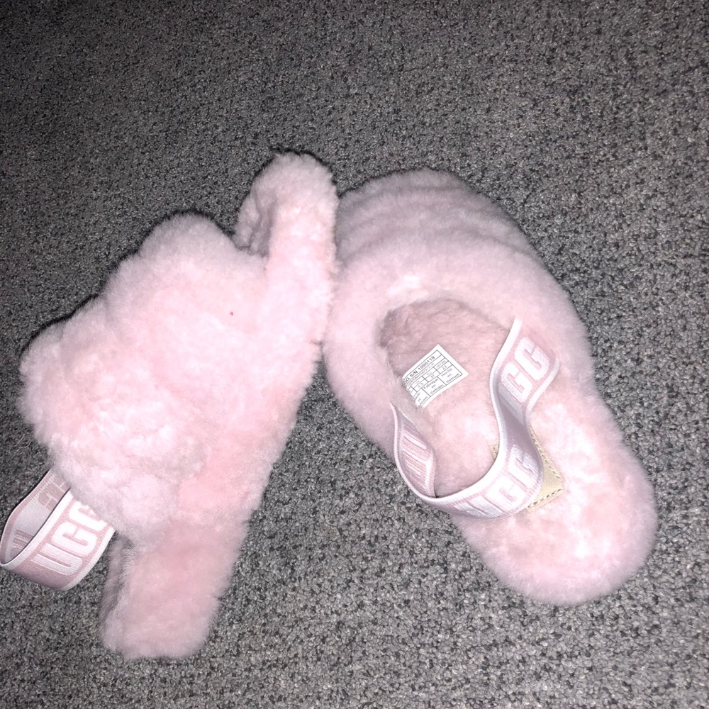 Pink ugg slippers